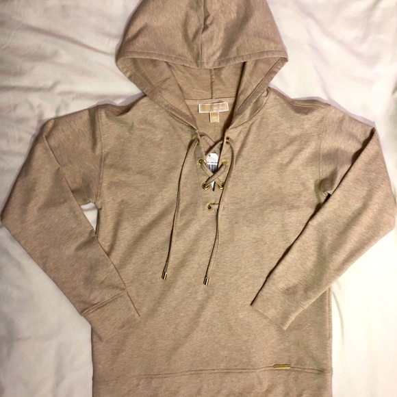 NWT Michael Kors Lace Up Sweater - Picture 2 of 4